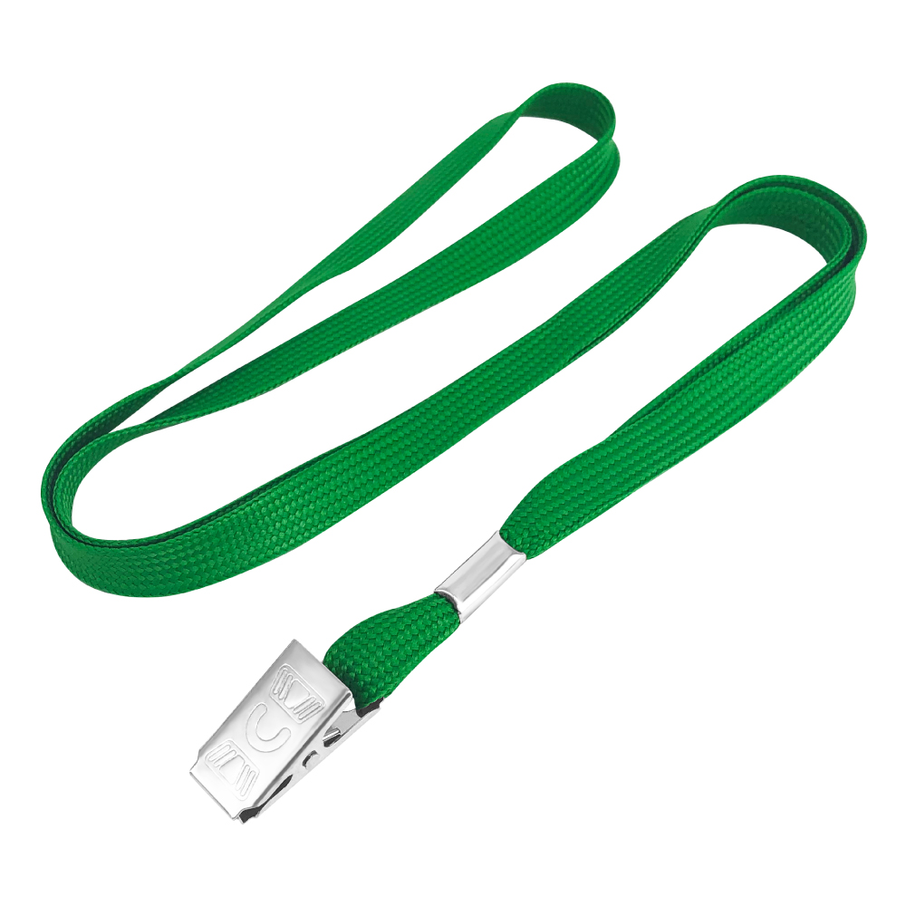 3/8" Cotton Tubular Lanyard with Badge Clip