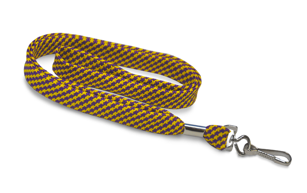 Jagged Stripe Lanyard with Swivel Hook