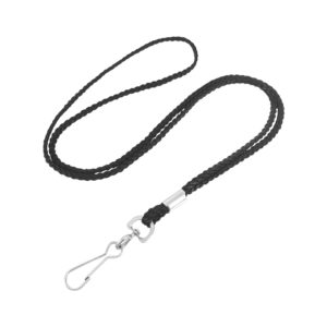 1/8" Nylon Round Braided Cord Lanyard with Swivel Hook