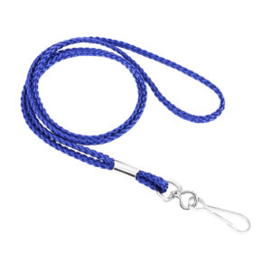 1/8" Nylon Round Braided Cord Lanyard with Swivel Hook