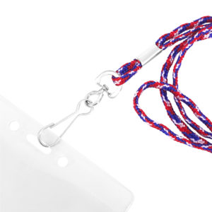1/8" Nylon Round Braided Cord Lanyard with Swivel Hook