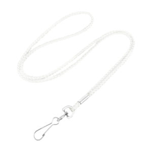 1/8" Nylon Round Braided Cord Lanyard with Swivel Hook