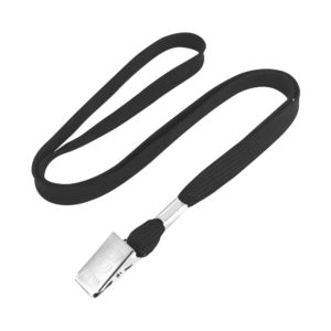 3/8" Cotton Tubular Lanyard with Badge Clip
