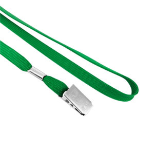 3/8" Cotton Tubular Lanyard with Badge Clip