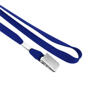 3/8" Cotton Tubular Lanyard with Badge Clip