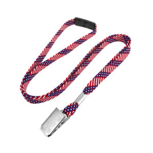 3/8" Safety Breakaway Lanyard with Badge Clip