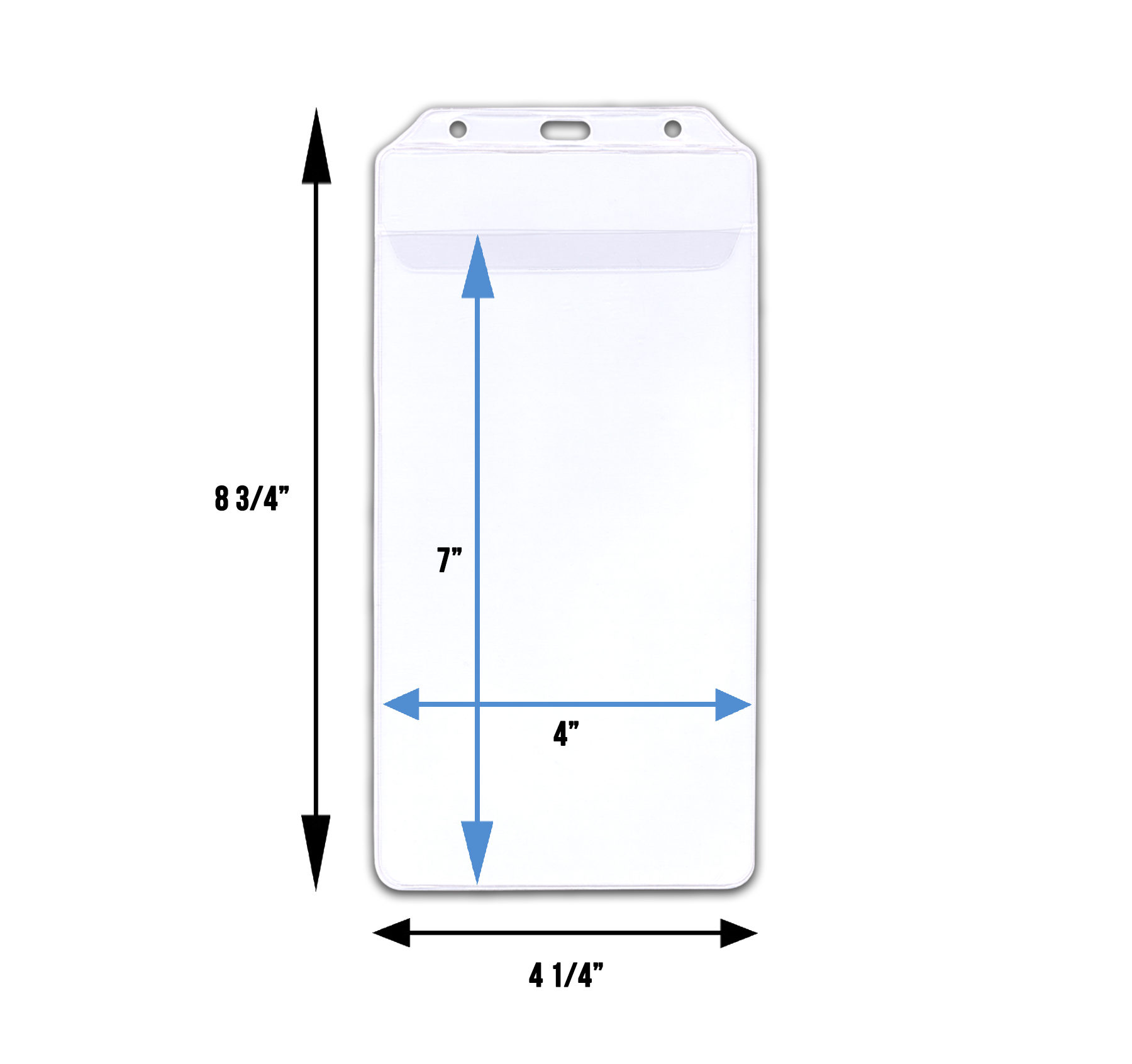 4x7 Clear Vinyl Ticket Holders with Protective Flap - Perfect for Football & Basketball Tickets