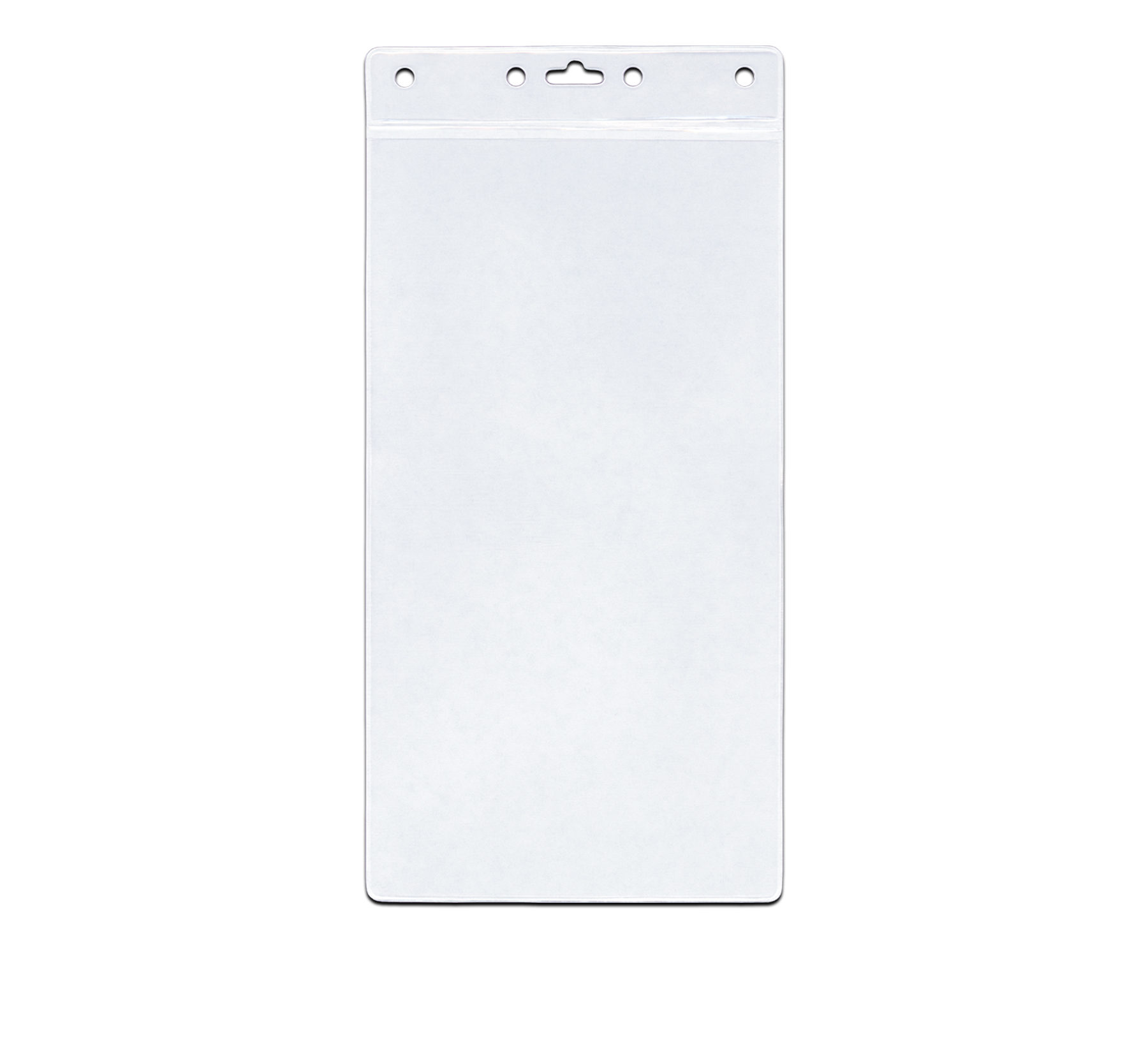 4x7 Transparent Vertical ID Badge Holder