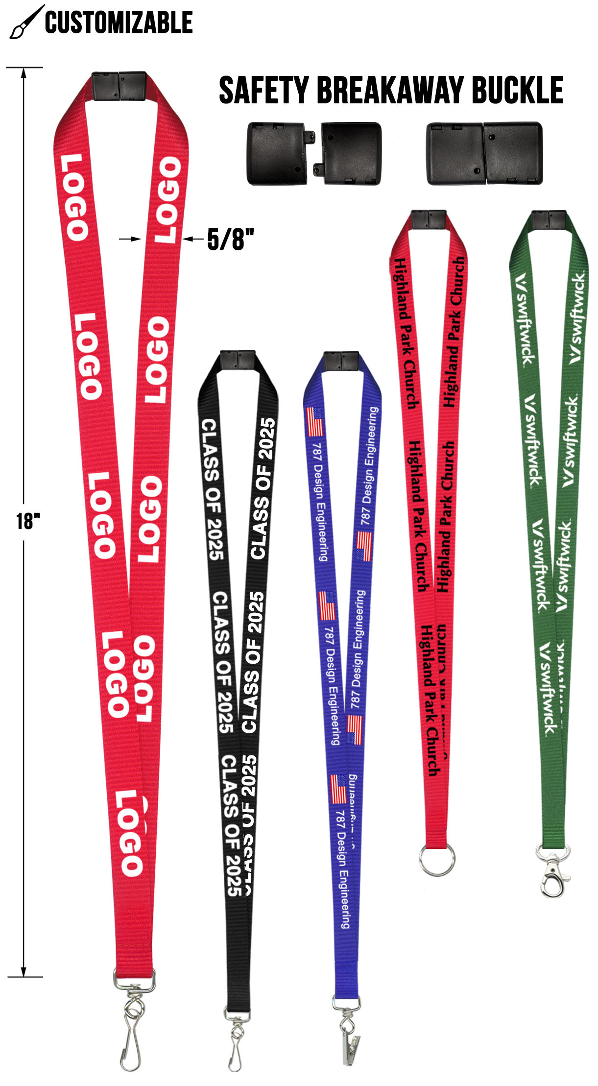 Dye Sublimation Lanyard - 1/2 inch - DSPOLY12 - IdeaStage Promotional  Products