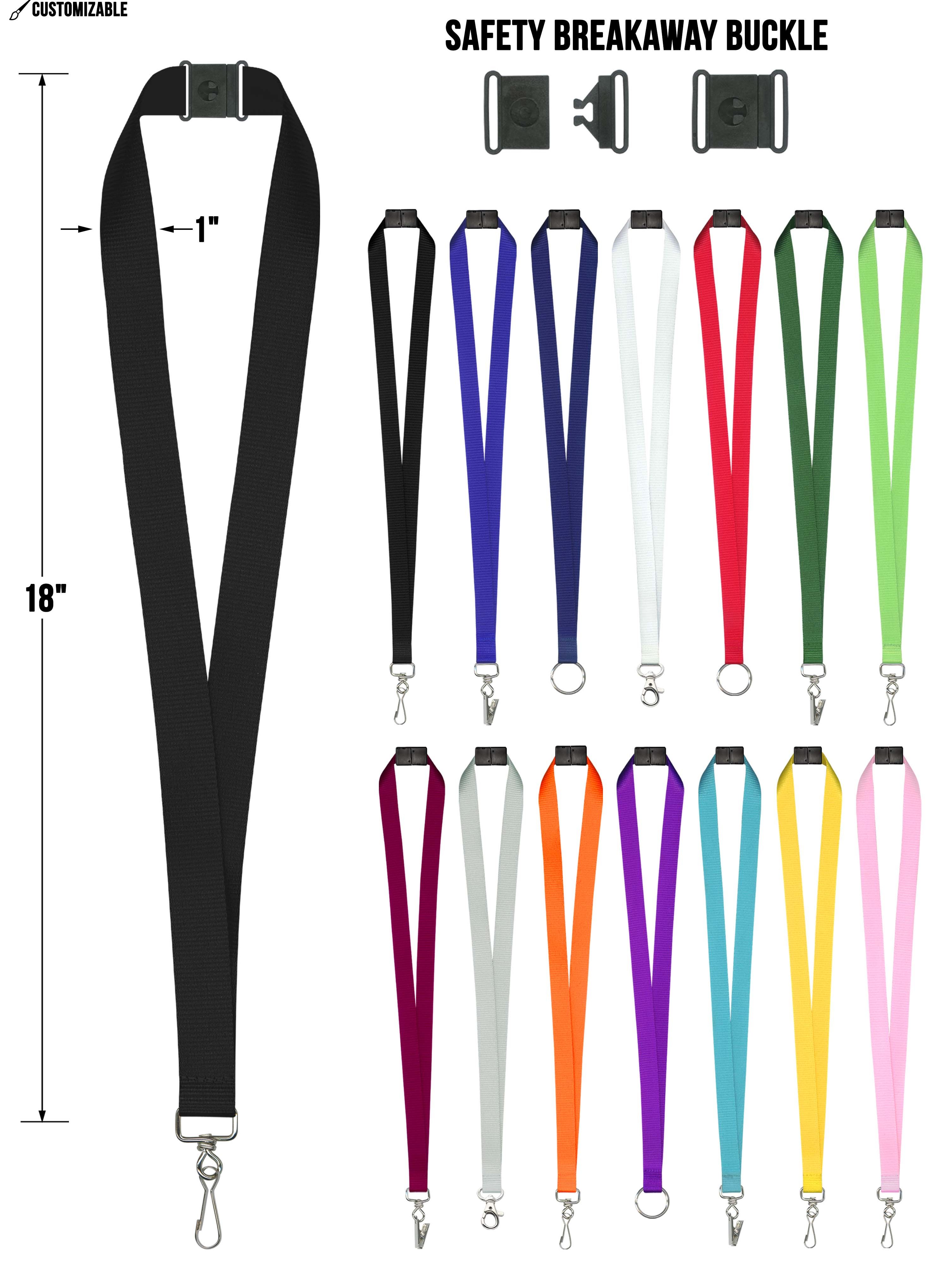 Customizable 1" Safety Breakaway Lanyards: Perfect for Events, Trade Shows, & Everyday Use