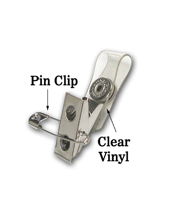 Deluxe Badge Holder Vinyl Strap, Bulldog Clip, and Safety Pin - 1/2” x 3  1/4” Dimensions - Perfect for Events & Workplaces