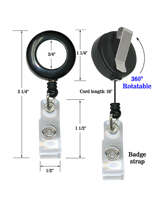 TUPARKA 10 Pcs Retractable Schlüsselanhänger Heavy Duty Retractable Reel Clip mit 60cm Stahldrahtseil schwarz 