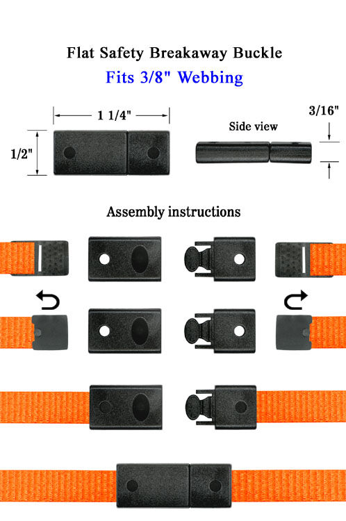 100pcs Plastic Clasp Replacement DIY Breakaway Safety Clasps for