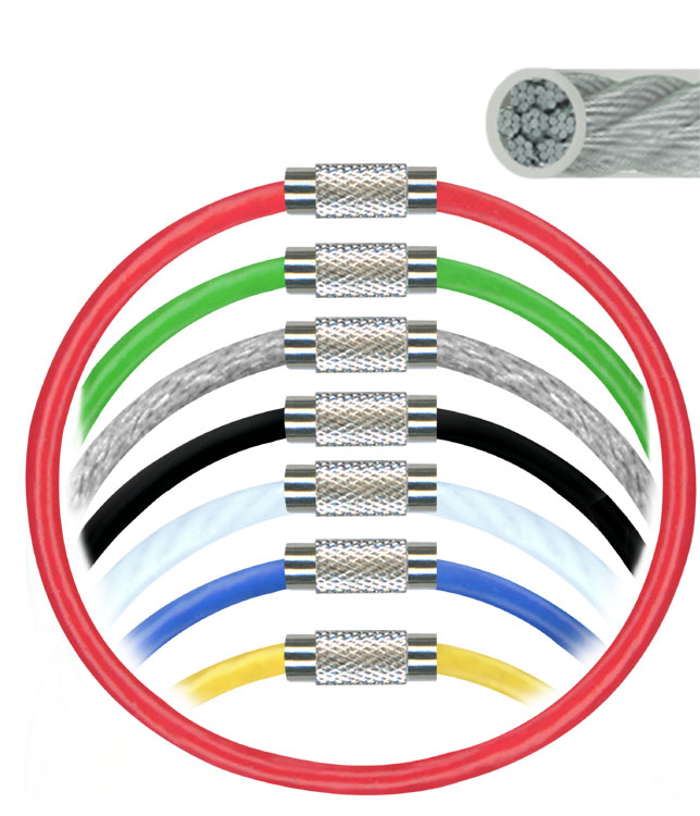 Premium Vinyl-Coated Stainless Steel Wire Cables with Brass Connectors - Available in Custom Lengths