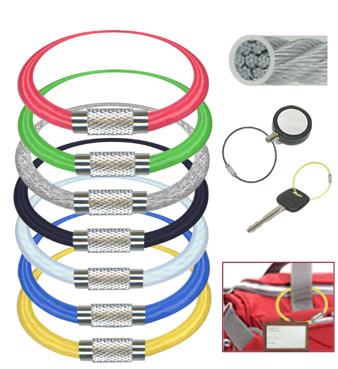 Premium Vinyl-Coated Stainless Steel Wire Cables with Brass Connectors - Available in Custom Lengths