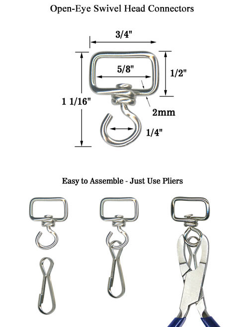 Most Popular 5/8" Open-Eye Swivel Hook Connector