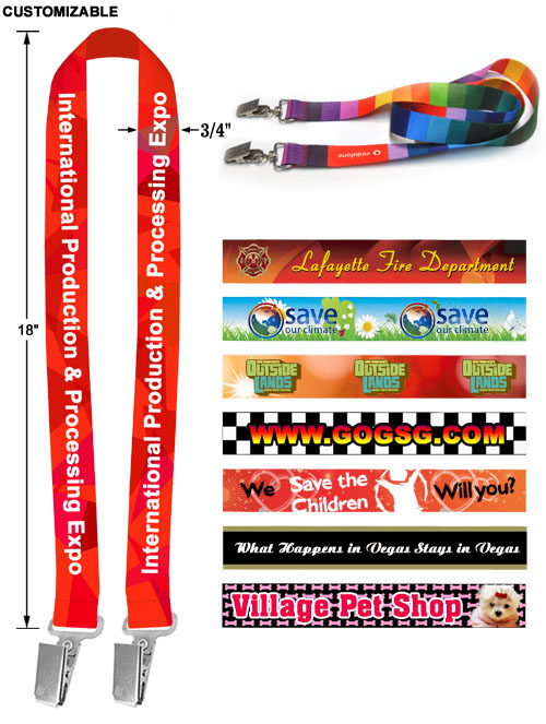 3/4" Double Ended Full Color Image or Text Design on Front & Back Side