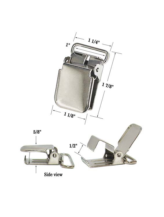 Heavy Duty Metal Suspender Clip for 1 1/2 Straps