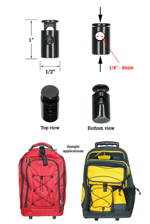 Best Seller Cylinder Cord Lock with One Hole