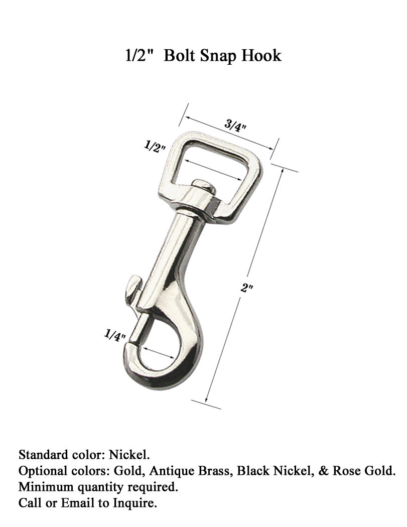 Swivel Bolt Snap Hook with 2" Square Eye