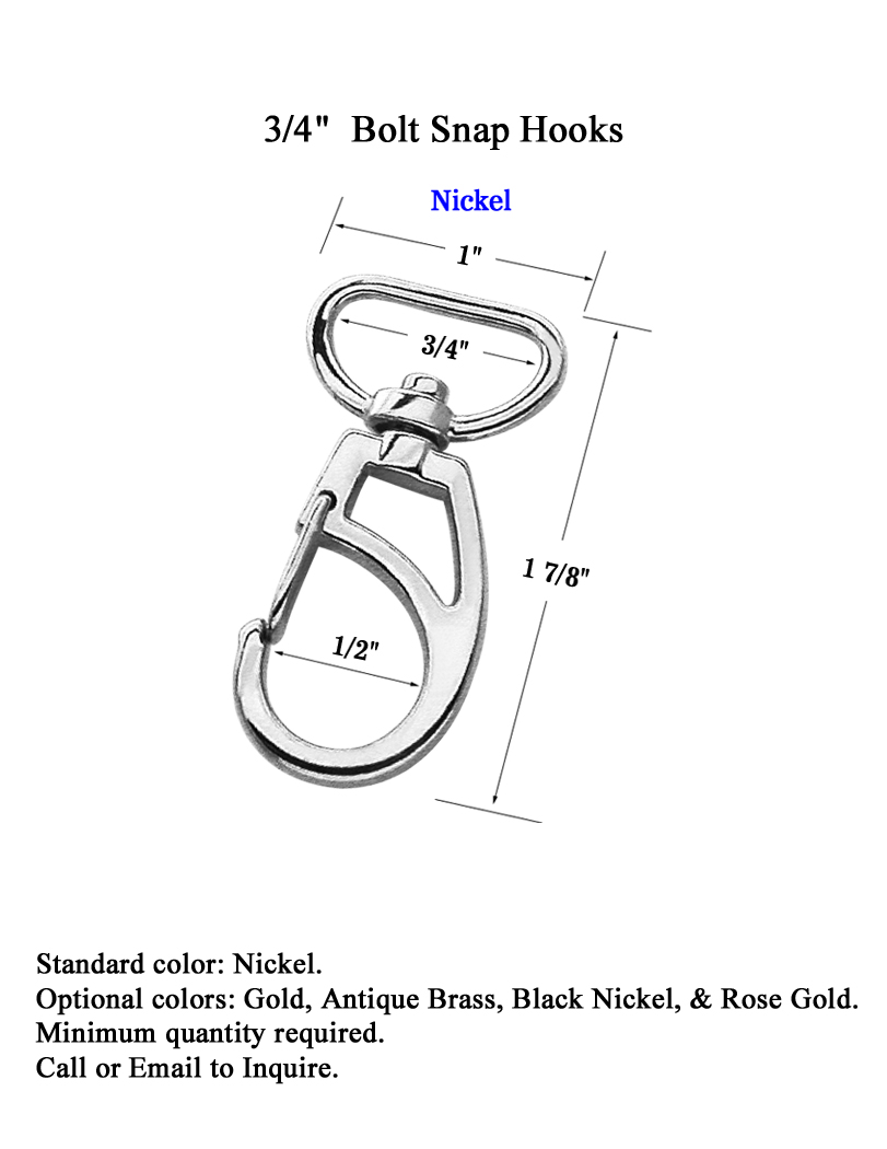 3/4" Stylish Wire Gate Bolt Snap Hook