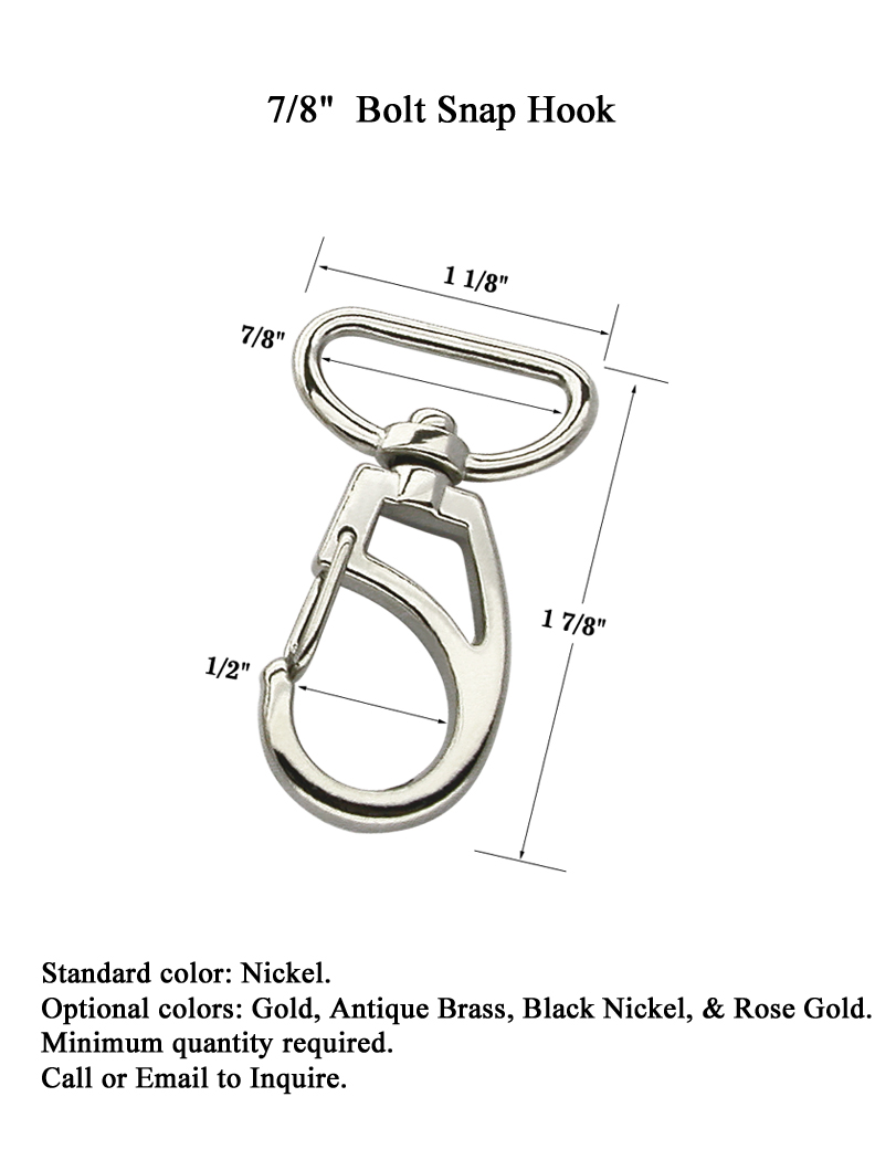 Large Stylish Wire Gate Bolt Snap Hook