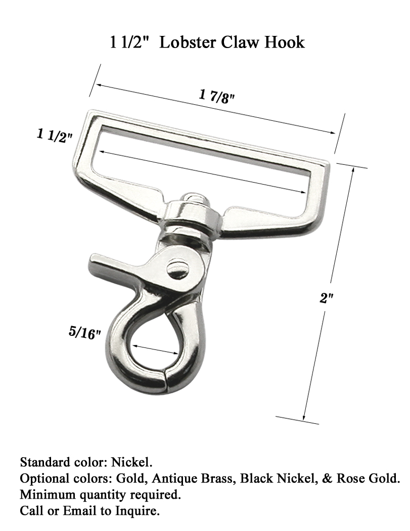 Trigger Snap Lobster Claw Hook for Wide Straps