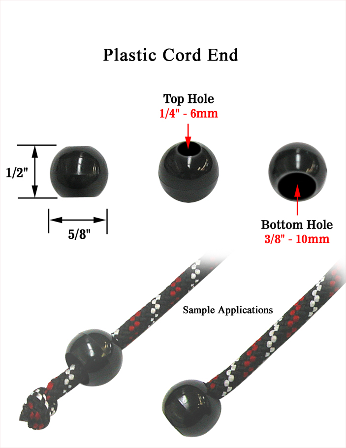 Circular Plastic Cord End