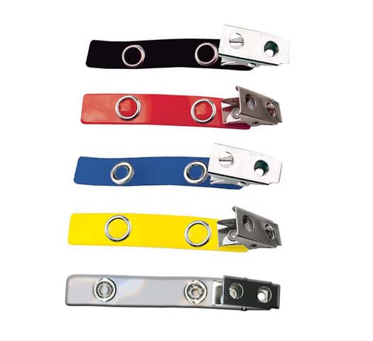 Colored Vinyl Strap Clips with Two Hole