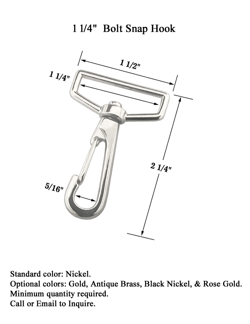 Long Wire Gate Snap Hook with a 1 1/4" Eye