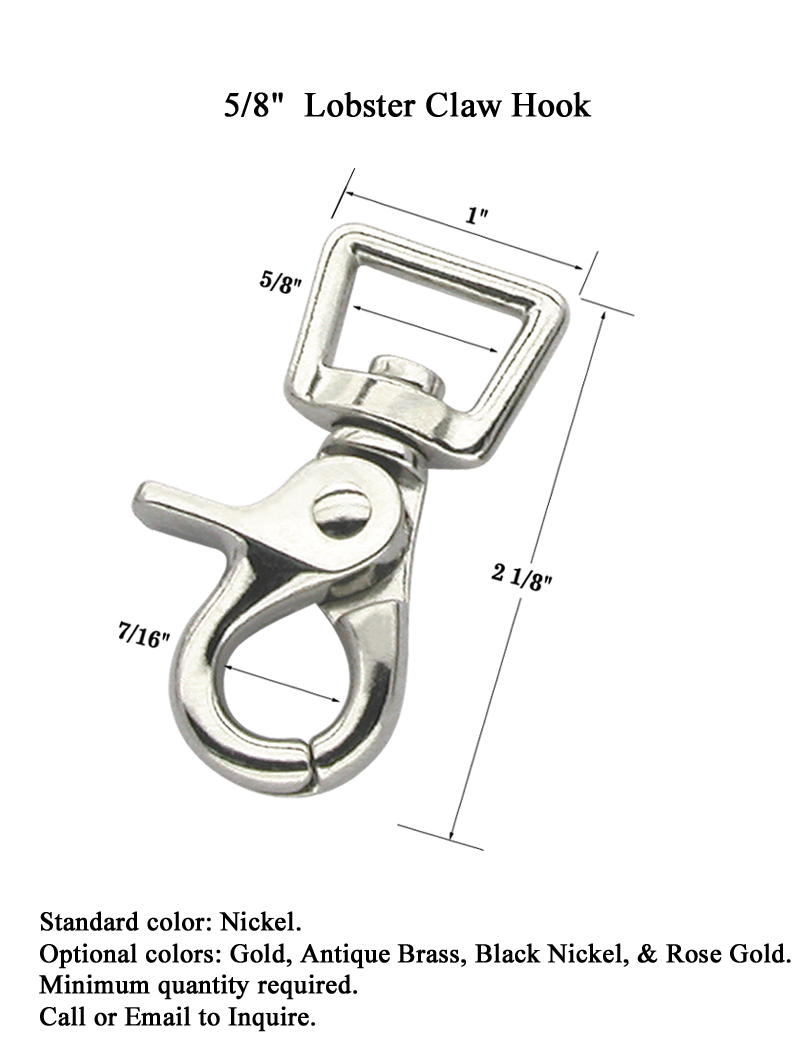 Best Seller Trigger Snap Lobster Claw Hook with 5/8" Eye