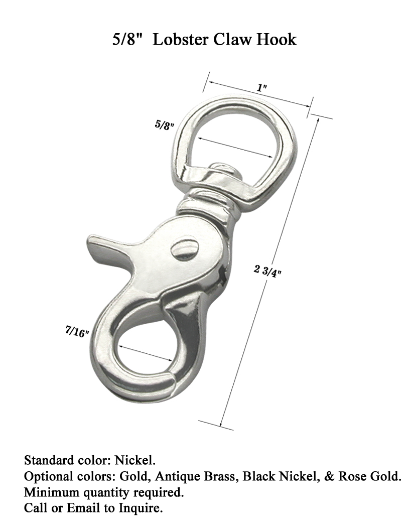 Heavy Duty Swivel Trigger Snap Lobster Claw Hook