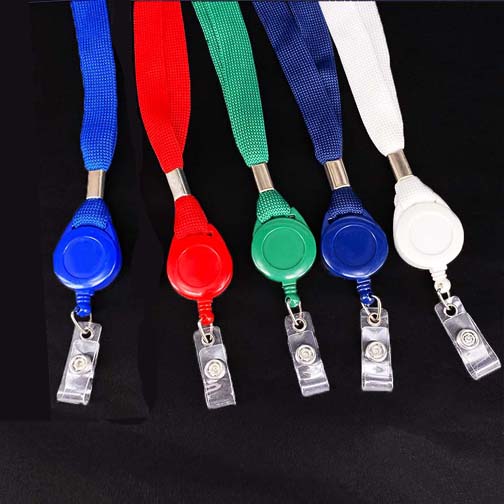 Safety Breakaway Lanyard and Badge Reel Combination - 5 Color Options