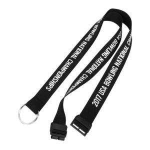 5/8" Silk Screen Safety Custom Logo Lanyard - Front Side 1 Color Print