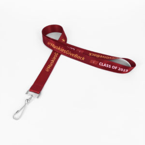 1" Lanyard Full Color Image or Text Design on Front & Back Side