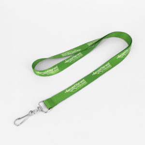 Custom 5/8" Double-Sided Lanyard with 1 Color Logo - Durable Polyester with Multiple Hardware Choices - Free Shipping & Digital Proof Included