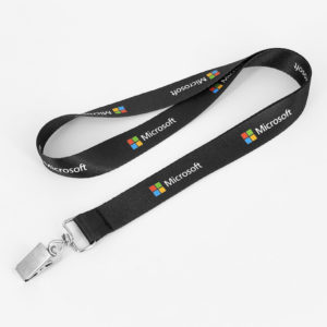 1" Lanyard Full Color Image or Text Design on Front & Back Side