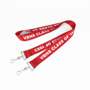 Customizable Premium Lanyard – 1" Double-Ended with Logo & Front Side 1 Color Print