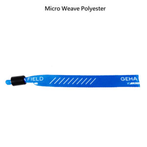 SecureLock Event Fabric Wristbands with Tamper Proof Closure Mechanism - Polyester or Ribbon