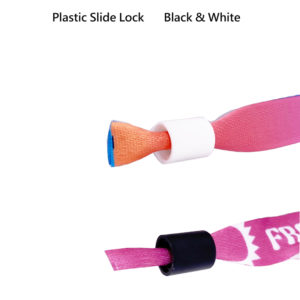 SecureLock Event Fabric Wristbands with Tamper Proof Closure Mechanism - Polyester or Ribbon