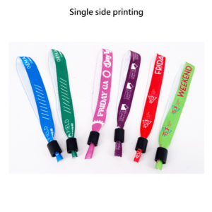 SecureLock Event Fabric Wristbands with Tamper Proof Closure Mechanism - Polyester or Ribbon