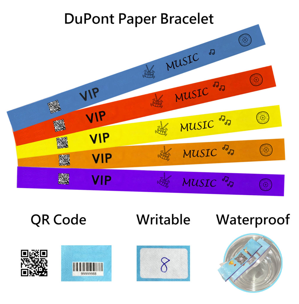 Dupont Tyvek Elite Custom Event Wristbands: Durable, Water-Resistant & Secure Access Control for Events