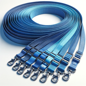 Blue Shade Select Lanyards with Limitless Hardware Options Customizable Leashes for Every Need