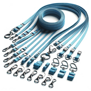 Blue Shade Select Lanyards with Limitless Hardware Options Customizable Leashes for Every Need