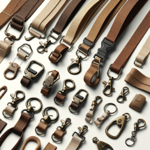 Rich Brown Lanyards: Diverse Hardware Choices for Custom-Fit Straps