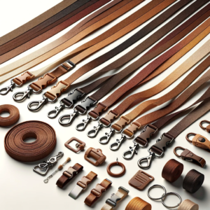 Rich Brown Lanyards: Diverse Hardware Choices for Custom-Fit Straps