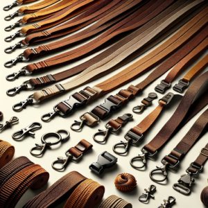 Rich Brown Lanyards: Diverse Hardware Choices for Custom-Fit Straps