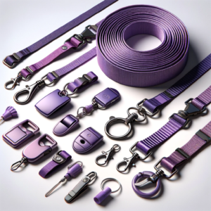 Violet Hue Choice Lanyards: Unlimited Hardware Possibilities - Tailor-Made Tethers for All Purposes