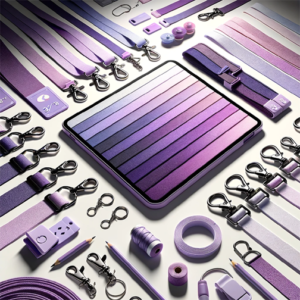 Violet Hue Choice Lanyards: Unlimited Hardware Possibilities - Tailor-Made Tethers for All Purposes