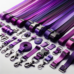 Violet Hue Choice Lanyards: Unlimited Hardware Possibilities - Tailor-Made Tethers for All Purposes